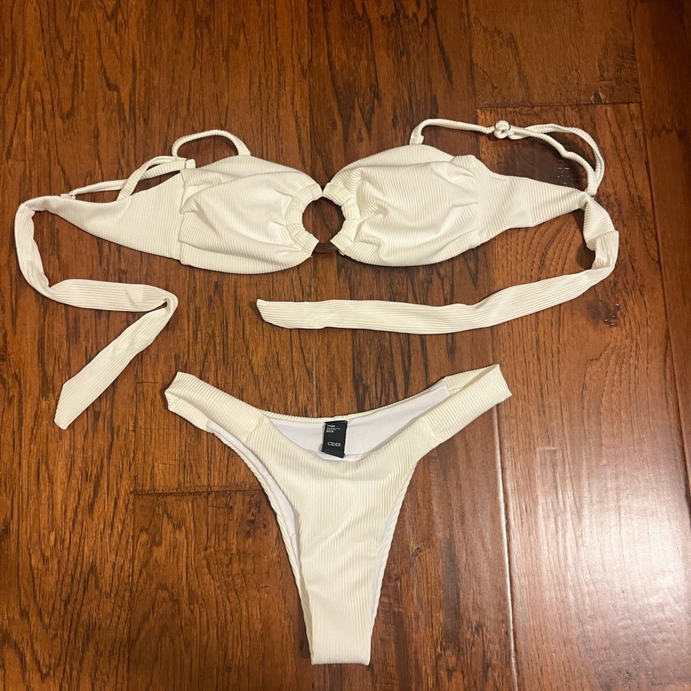 white bathingsuit